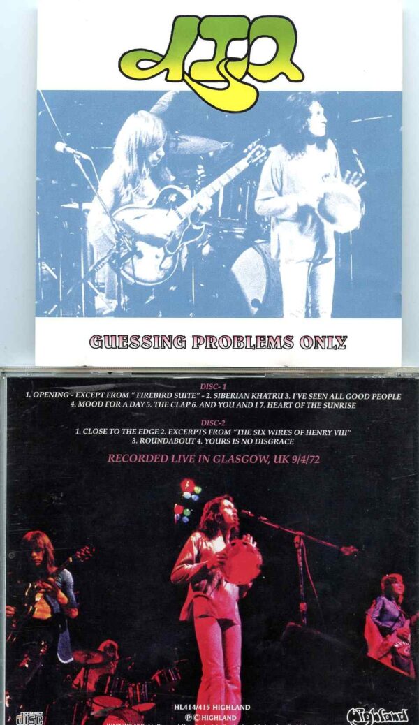 Guessing Probems Only  ( Highland ) ( 2 CD SET ) ( Live in Glasgow, UK, September 4th, 1972 )