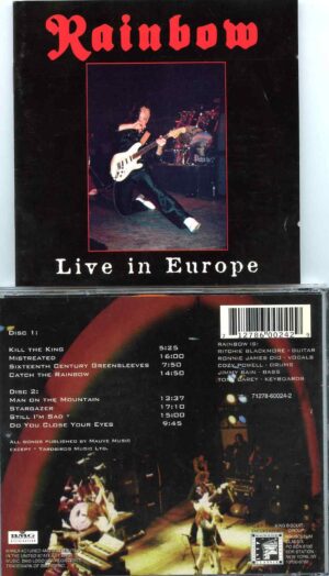 Live In Europe ( 2 CD ) ( Assortment of Tracks performed live along European Tour )