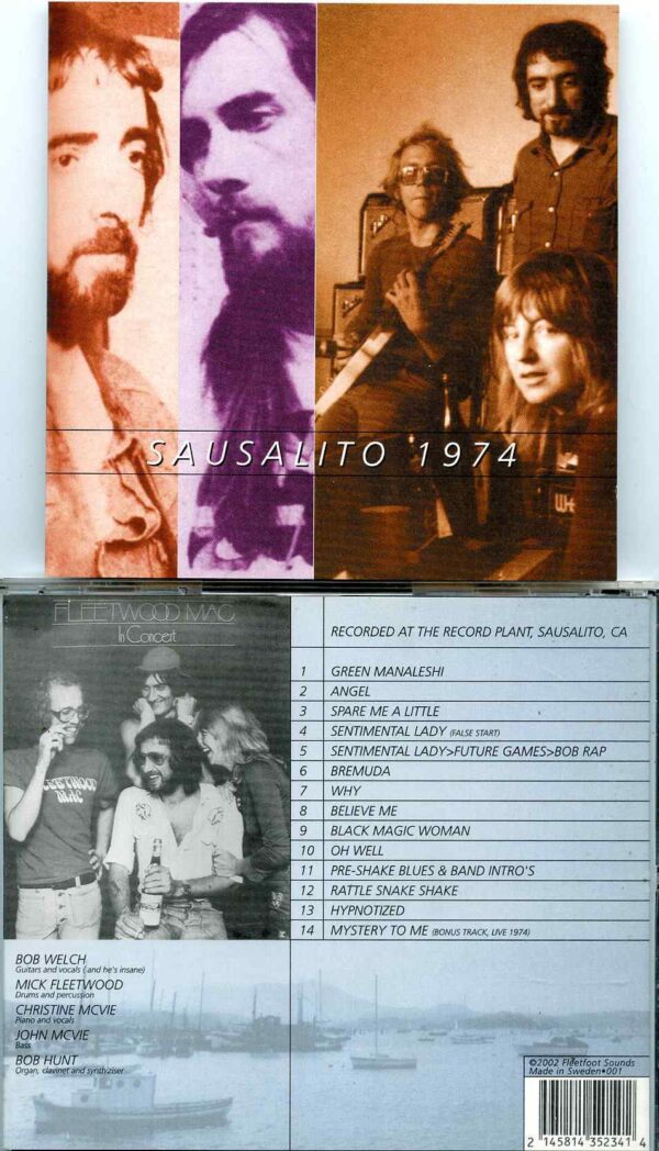 Sausalito 1974 ( Recorded Live at The Record Plant, Sausalito, CA, USA, 1974 )