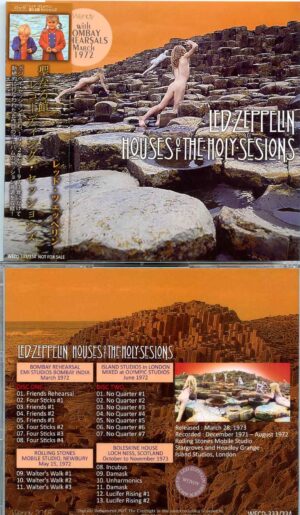 Led Zeppelin - Houses Of The Holy Sessions ( 2 CD SET ) ( Wendy )  ( Studio Recording Sessions of the Album )