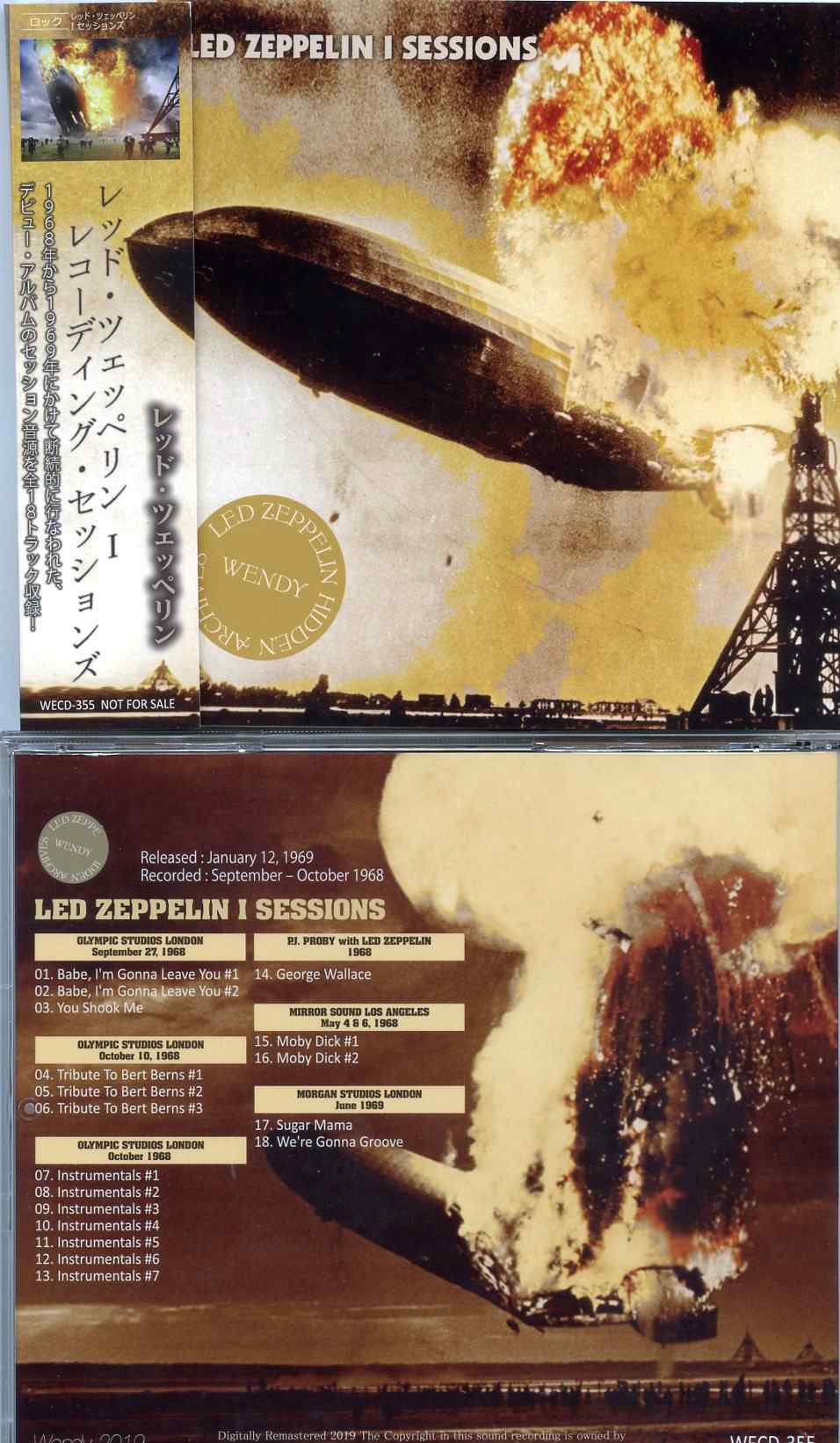 Led Zeppelin - Led Zeppelin I Sessions ( Wendy ) ( Studio Recording Sessions of the Album )