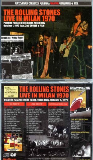 Rolling Stones - Live in Milan 1970 ( 2 cd - 1 dvd ) ( MAYFLOWER ) ( Palalido Palazzo Delo Sport, Milan, Italy, October 1st, 1970 )