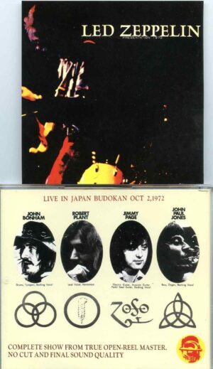 Zeppelin - Budokan ( 2 CD SET ) ( Live at Budokan Hall, Japan, October 2nd, 1972 )