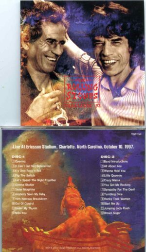 Rolling Stones - Anybody seen My Stone in Charlotte ( 2 cd set ) ( Vinyl Gang ) ( Charlotte, North Carolina, Oct 10th, 1997 )