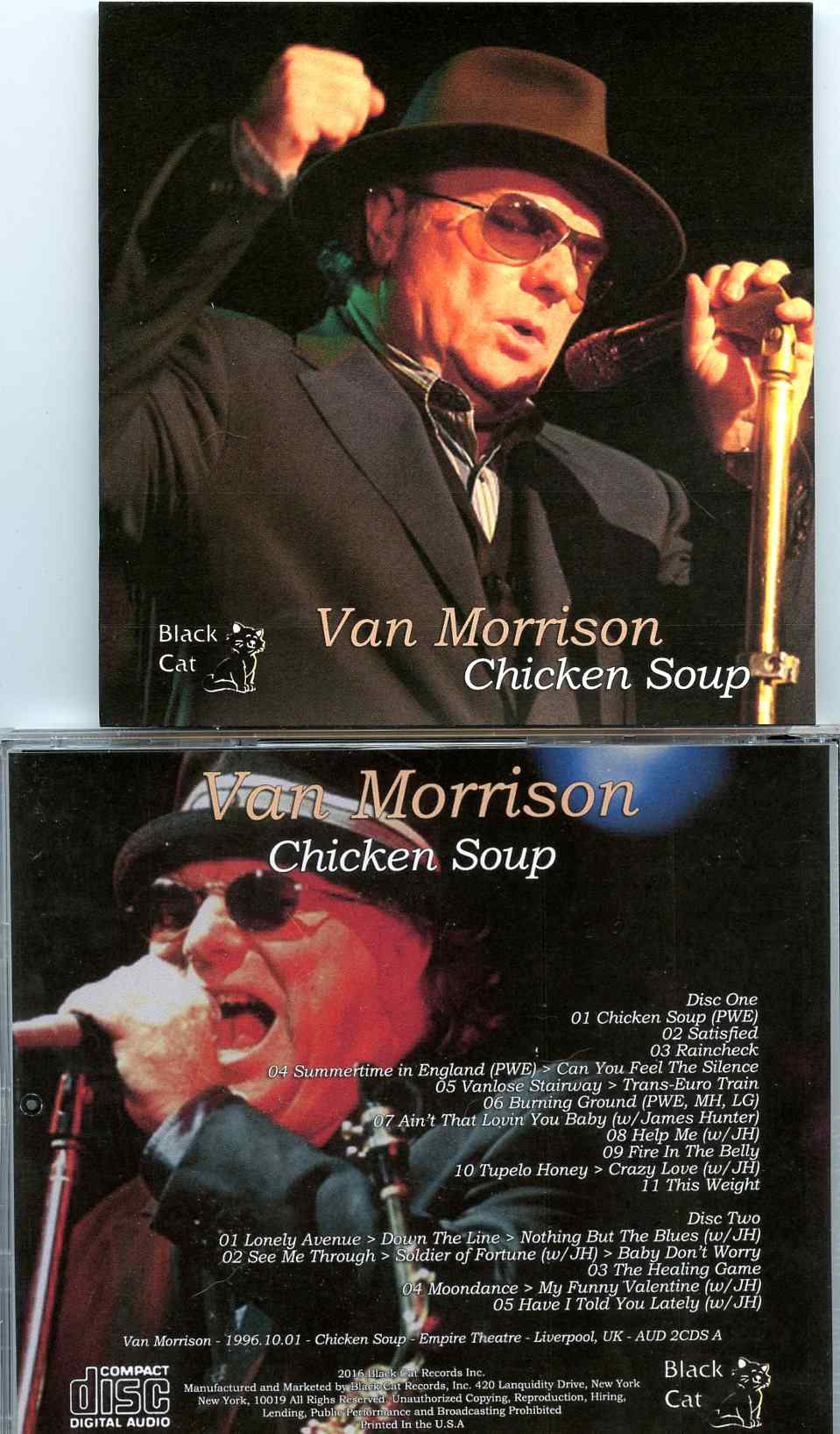 Van Morrison - Chicken Soup ( 2 CD SET ) ( Empire Theater, Liverpool, UK, October 1st, 1996)
