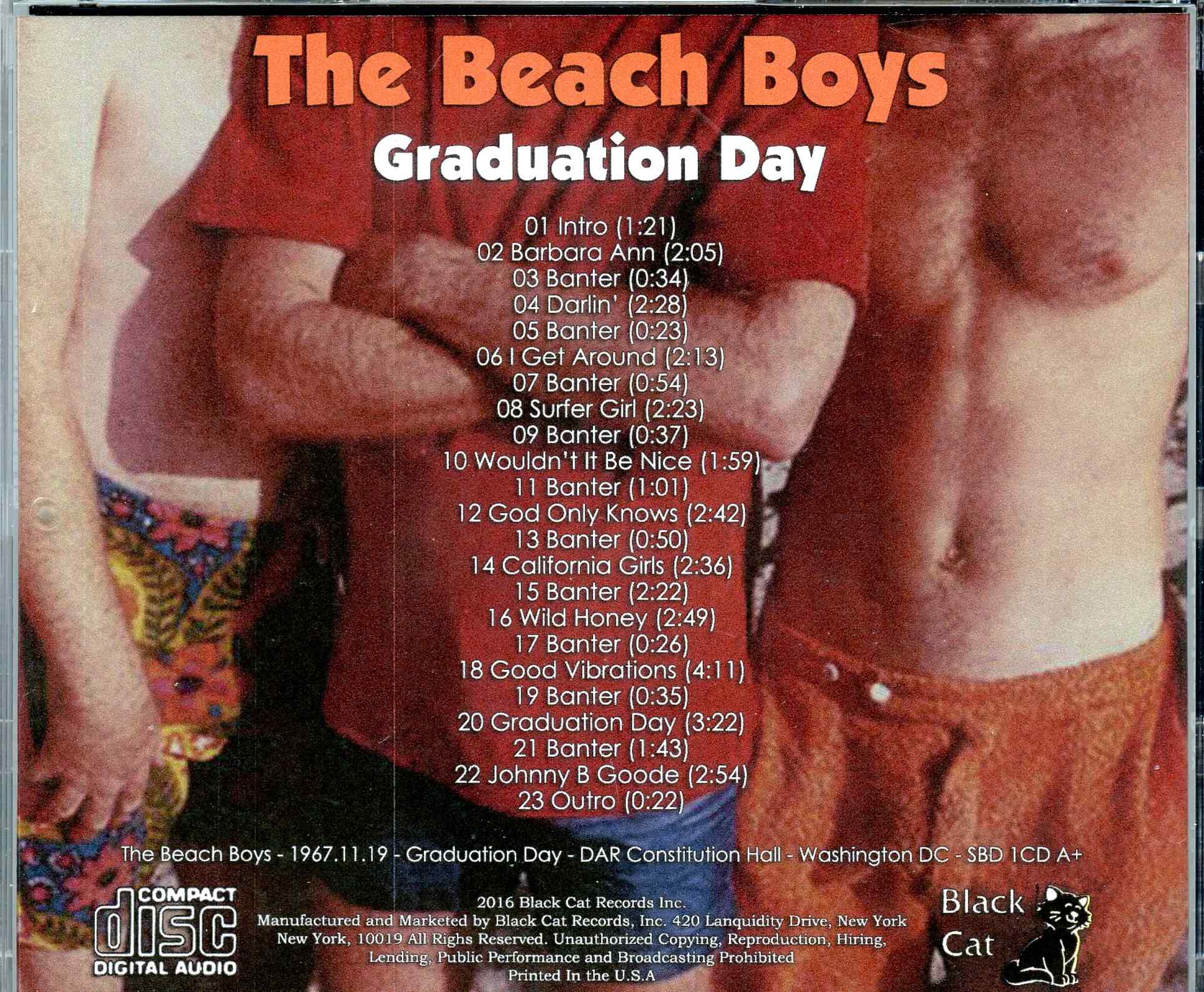 Beach Boys - Graduation Day ( DAR Constitution Hall, Washington DC, November 19th, 1967 )