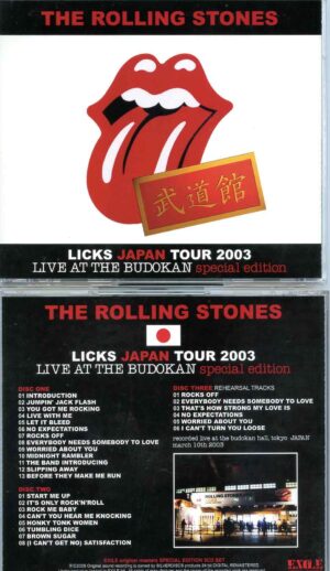 Rolling Stones - Live At The Budokan Special Edition ( 3 CD Set ) ( Exile ) ( Tokyo, Japan March 10th, 2003 )