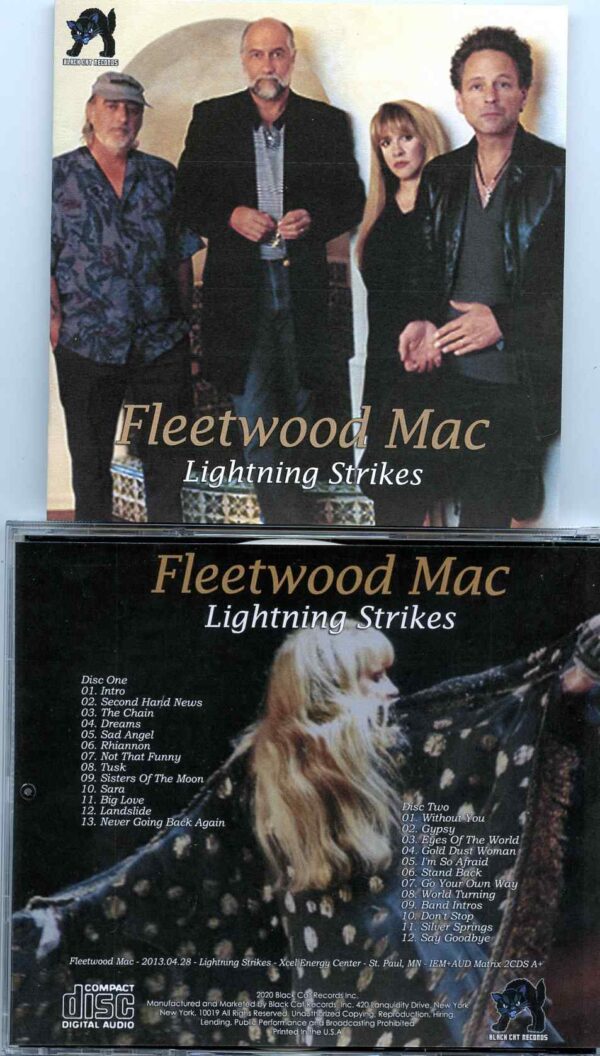 Fleetwood Mac - Lightning Strikes ( 2 CD Set ) ( Xcel Energy Center St Paul, MN, April 28th 2013 )