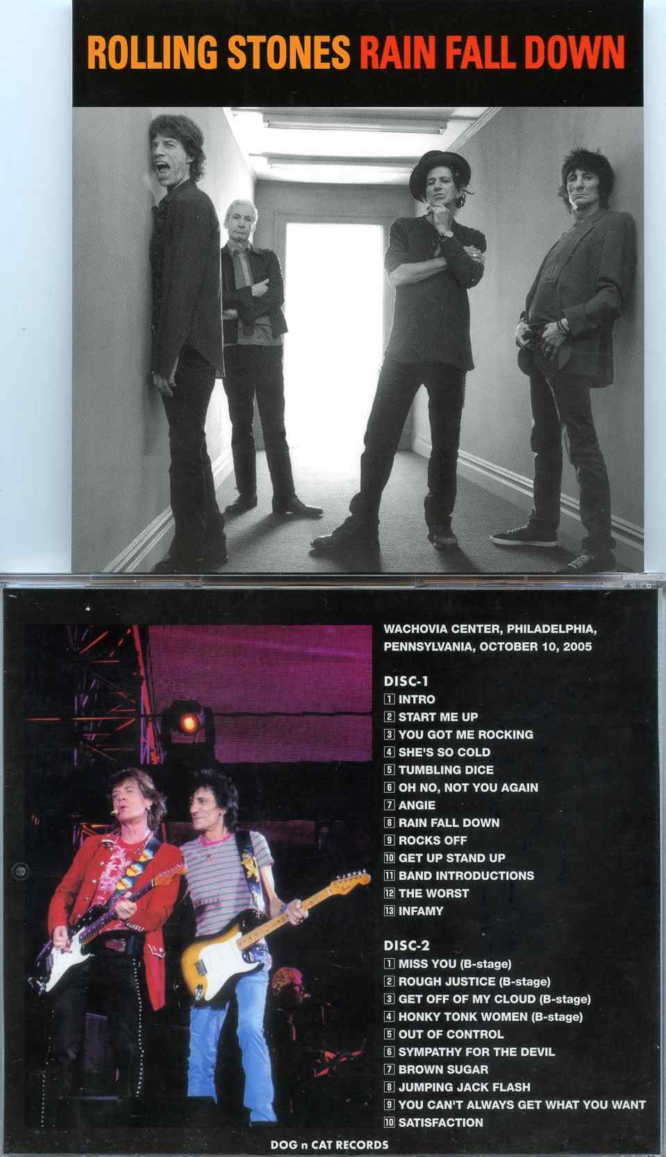 Rolling Stones - Rain Fall Down ( 2 Cd Set ) ( Dog N Cat ) ( Philadelphia, Pennsylvania, Oct 10, 2005 )
