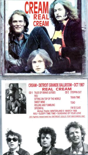 Eric Clapton - Real Cream ( 2 CD SET ) ( CREAM Live at Detroit Grande Ballroom, USA, October 1967 )