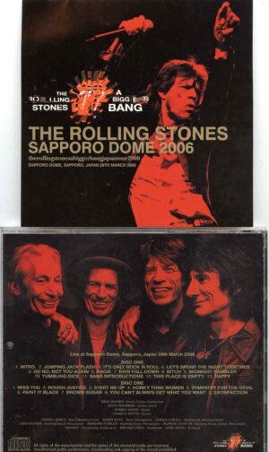 Rolling Stones - Sapporo Dome ( 2 CD SET ) ( Sapporo, Japan, March 29th 2006 )