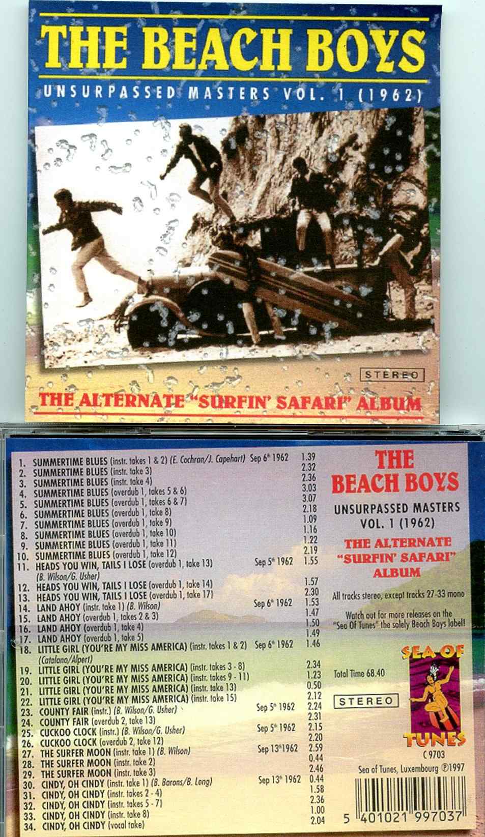 Beach Boys - Unsurpassed Masters vol. 1 ( The Alternate Surfing Safari 1962 )