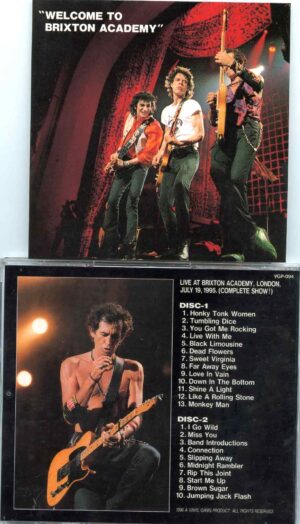 Rolling Stones - Welcome To Brixton Academy ( 2 CD Set ) ( Vinyl Gang ) ( Complete Show London, UK July 19th 1995 )