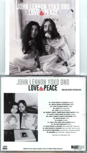 John Lennon – Love and Peace New Collectors Edition ( BEATFILE 2020 ) ( 1 CD )