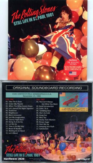 Rolling Stones - Still Life in St. Paul ( 2 CD SET ) ( Civic Center, St. Paul,Minneapolis, USA, Nov 21st, 1981 ) ( MAYFLOWER )