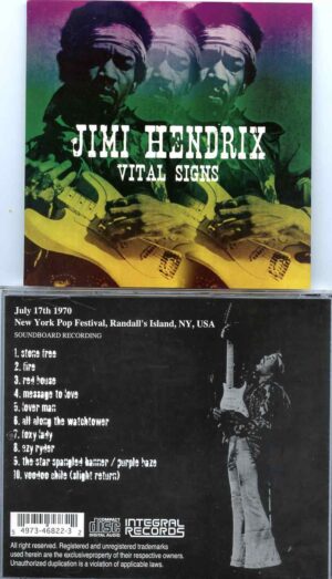 Jimi Hendrix - Vital Signs ( Soundboard of New York Pop Festival, New York, USA, July17th, 1970 )