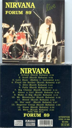 Nirvana - Forum 89 Live ( Recorded LIVE at Forum Enger , Germany, November 10th, 1989 )