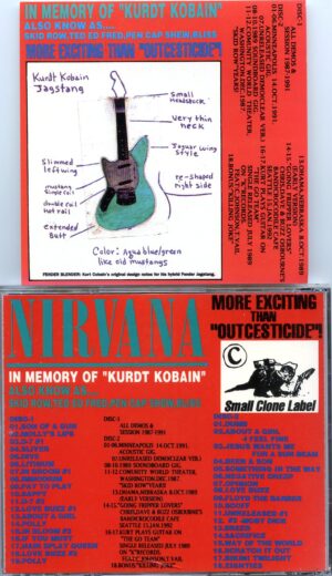 Nirvana - In Memory of Kurdt Kobain ( 2 CD SET ) ( Demos & Sessions plus various live takes )