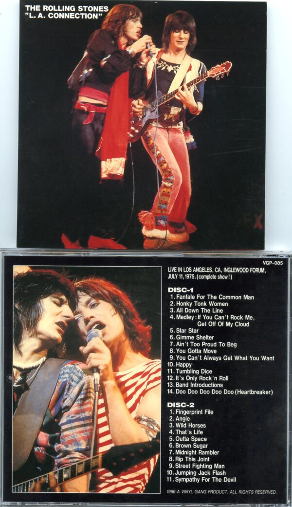 Rolling Stone - L.A. Connection ( 2 CD SET )( Vinyl Gang )  ( Inglewood Forum, Los Angeles, July 11th, 1975 )
