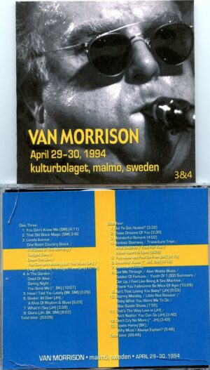 Van Morrison - Malmo, Sweden Vol 3&4 ( 2 CD SET ) ( April 29th - 30th, 1994 )