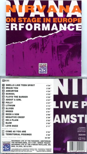 Nirvana - On Stage in Europe Performance ( Live at the Paradiso, Amsterdam, The Netherlands, November 25th, 1991 )