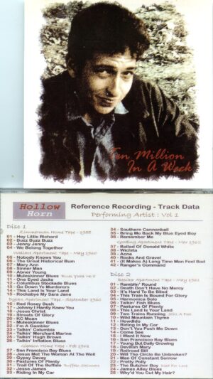 Bob Dylan - Ten Million in a Week ( 2 CD SET ) ( 67 Rare Tracks from 1958 - 1962 )