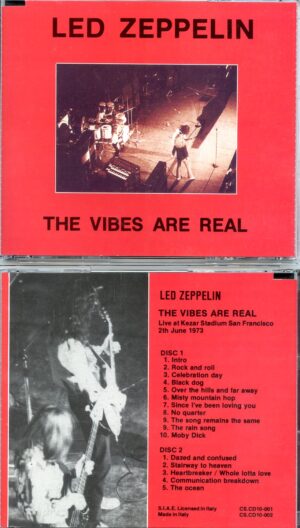 Led Zeppelin - The Vibes are Real ( 2 CD SET ) ( Kezar Stadium San Francisco, June 2nd, 1973 )