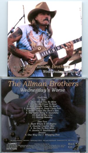 Allman Brothers - Wednesday's Worse ( 2 CD SET ) ( Star lake Amphitheatre, Burgettstown, PA, September 1st, 1995 )