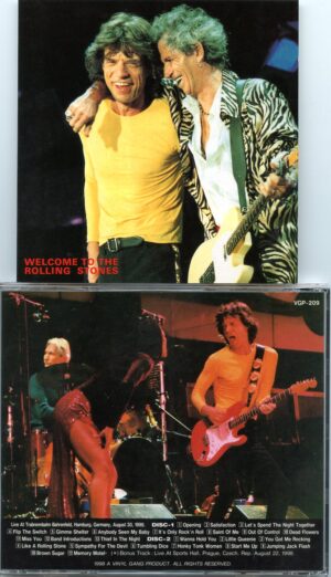 Rolling Stone - Welcome To The Rolling Stones ( 2 CD SET ) ( Vinyl Gang ) ( Live at Sports Hall, Prague, Czech Rep., August 22nd, 1998 )