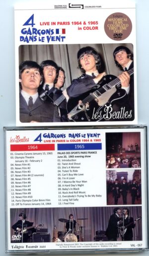 The Beatles - LIVE IN PARIS IN COLOR 1964 - 1965 ) ( DVD ) ( VALKYRIE )