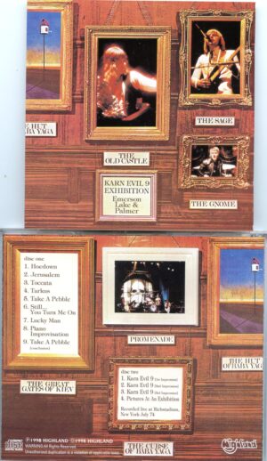 EMERSON LAKE AND PALMER - Karn Evil 9 Exhibition ( 2 CD SET ) ( Highland )( Richstadium, New York, July 1974 )
