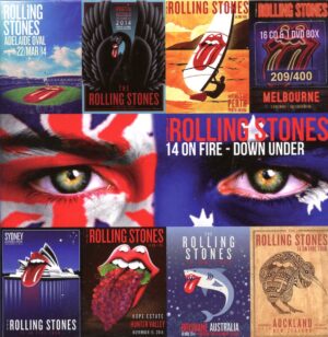 ROLLING  STONES - 14 On Fire Down Under  ( 16 CDS / 1 DVD MULTIDISCS SET +  24 Pages Booklet )