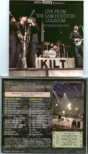THE BEATLES - Live From The Sam Houston Multiband Remaster ( Valkyrie ) ( Sam Houston Coliseum, Texas, USA, August 19th, 1965 )