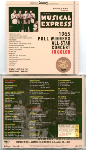 THE BEATLES - Poll -Winners All Star Concert In Color 1965 ( 2 DVD ) ( Valkyrie ) ( Empire Pool Wembley, Sunday April 11th, 1965 )