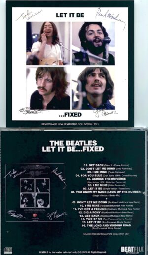THE BEATLES - Let It Be Fixed ( Remixes And New Remasters ) ( 1 CD )  ( 2021 BEATFILE )