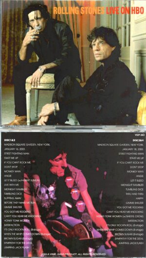 THE ROLLING STONES - Live On HBO  ( 4 CD SET ) ( Vinyl Gang ) ( MSG, New York, USA, January 16th & 18th, 2003 )