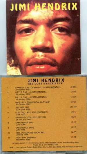 JIMI HENDRIX - The Lost Experience ( Bear in the Air )( 1 CD )  ( Rare unreleased material )