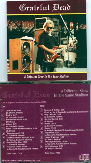 GRATEFUL  DEAD - A Different Show in the Same Stadium ( 2 CD SET ) ( Live in Eugene, Autzen Stadium, August 22nd, 1993 )