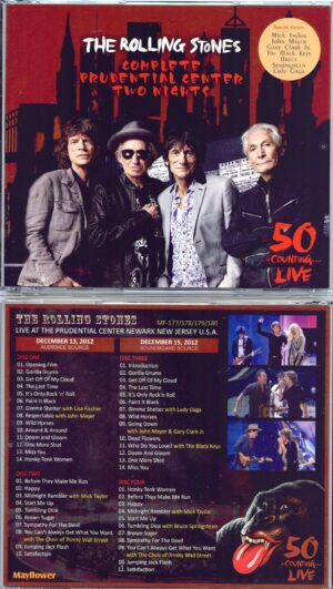 THE ROLLING STONES - Complete Prudential Center Two Nights ( 4 CD SET )( MAYFLOWER ) ( Newark, New Jersey, USA, Dec 13th and 15th , 2012 )