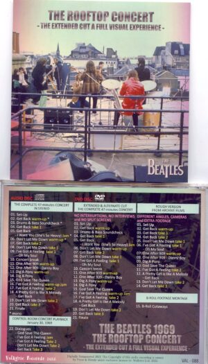 THE BEATLES - The Rooftop Concert  ( 1 CD - 1 DVD ) ( Valkyrie ) ( The Extended Cut A Full Visual Experience )