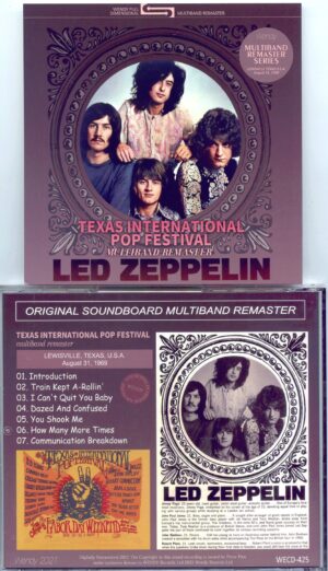 Led Zeppelin - Texas International Pop Festival ( 2 cd set ) ( Wendy ) ( Lewisville, Texas, USA, August 31st , 1969 )