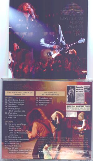 Led Zeppelin - Historical Royal Albert Hall 1970 ( 2 CD SET )( Wendy ) ( January 9th, 1970 )