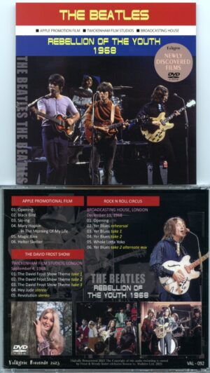 The Beatles - Rebellion Of The Youth 1968 ( 1 DVD ) ( Apple Promo - David Frost Show - Rock 'n' Roll Circus ) ( Valkyrie )