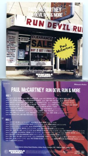 Paul McCartney - Run Devil Run And More Ultimate Archive ( MOONCHILD) ( 2 CD SET ) ( Abbey Road Studios 1999 )