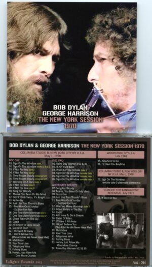 George-Harrison - The New York Session 1970 With Bob Dylan ( 2 CD SET )( Valkyrie )