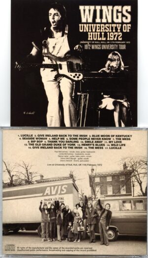 Paul McCartney - University Of Hull 1972 ( 1 CD ) ( Hull, UK, February 11th, 1972 )