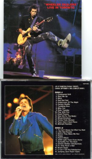 The Rolling Stone - Wheeler Dealers ( 2 CD Set ) ( Vinyl Gang ) ( Exhibition Stadium, Toronto, Canada, September 4th, 1998 Complete Show )