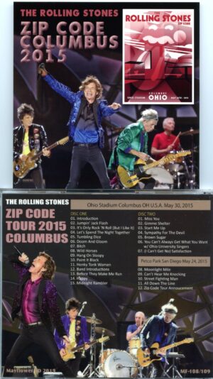 The Rolling Stone - ZIP Code Columbus 2015 ( MAYFLOWER ) ( 2 CD SET ) ( Ohio Stadium, Columbus, OH, USA, May 30th, 2015 + Bonus San Diego 2015 )