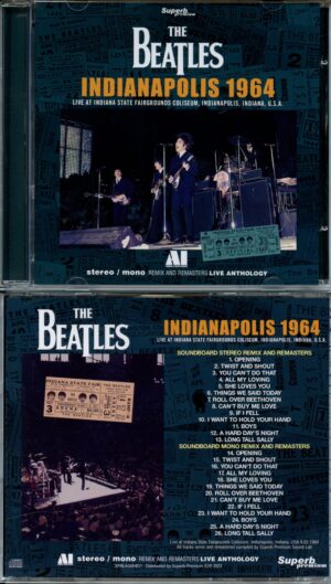 The Beatles - Indianapolis 1964 - Live at indiana State Fairgrounds Coliseum Indiana USA 09/03/1964 (1 CD) (Superb)