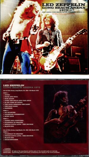 Led Zeppelin - Long Beach Arena 1975 ( 4 CD SET ) ( Civic Arena, LongBeach, CA, USA, March 11th & 12th, 1975 )